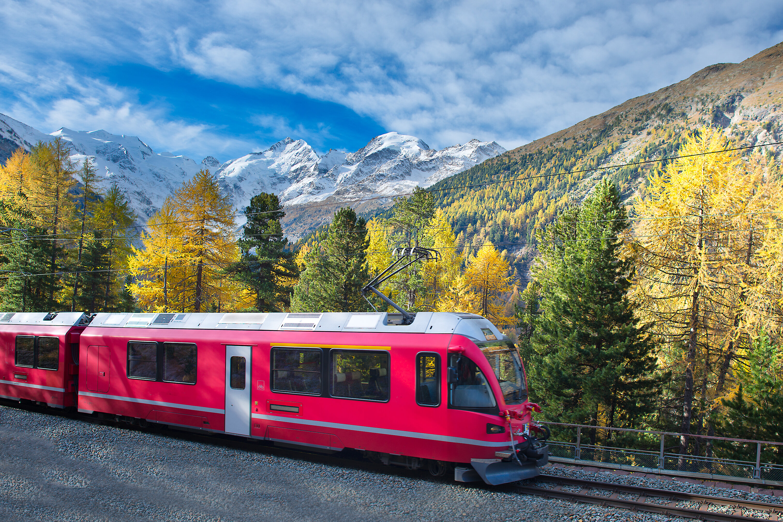 Tren panorámico suizo